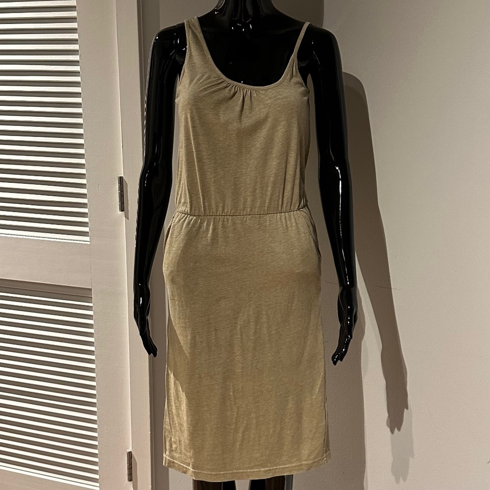 MM6 MAISON MARGIELA Beige Asymmetrical Sleeveless Dress IT 38 US XS *flaw*